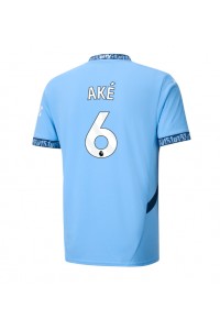 Fotbalové Dres Manchester City Nathan Ake #6 Domácí Oblečení 2024-25 Krátký Rukáv